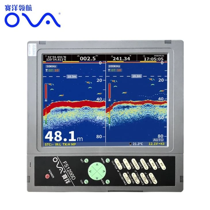 Fishing Ships Devices 12inch High Quality Fish Detector GPS Marine Fish Finder